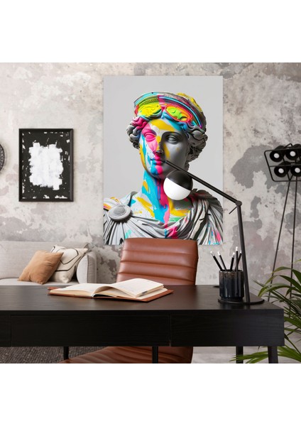 Neon Yunan Heykelleri Kanvas Tablo - Klasisizm ve Popart, Kanvas Tablo, Klasisizm Pop Sanatla Buluşuyor, Duvar Sanatı, 30X50