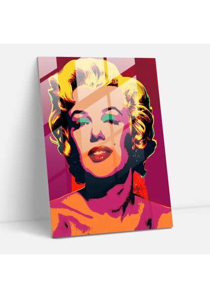 Andy Warhol Cam Baskı Marilyn Monroe Modern Duvar Tablosu - Andy Warhol, Andy Warhol, Modern Sanat, Cam Baskı, 25X35