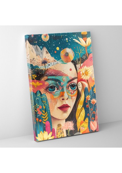 Frida Kahlo Tarzı Duvar Tablosu - Frida Kahlo, Kanvas Tablo, Ev Dekorasyonu, Frida Kahlo Tarzı, 30X50