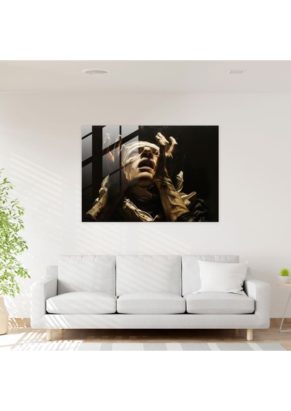 Caravaggio Stili Cam Sanatı - Caravaggio, Caravaggio Stili, Cam Sanatı, Ev Dekorasyonu, 45X30 fiyatları