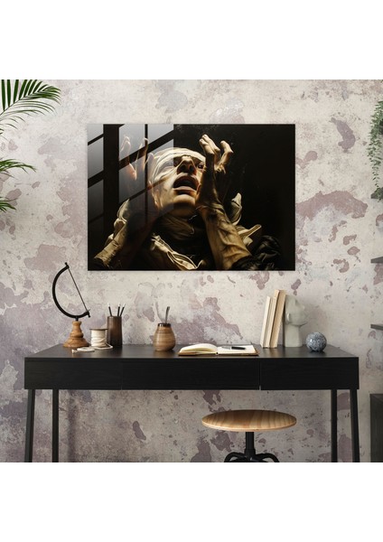 Caravaggio Stili Cam Sanatı - Caravaggio, Caravaggio Stili, Cam Sanatı, Ev Dekorasyonu, 45X30 modelleri