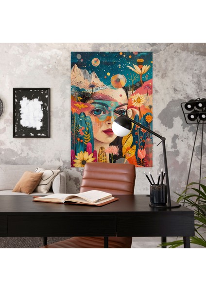 Frida Kahlo Tarzı Duvar Tablosu - Frida Kahlo, Kanvas Tablo, Ev Dekorasyonu, Frida Kahlo Tarzı, 30X50
