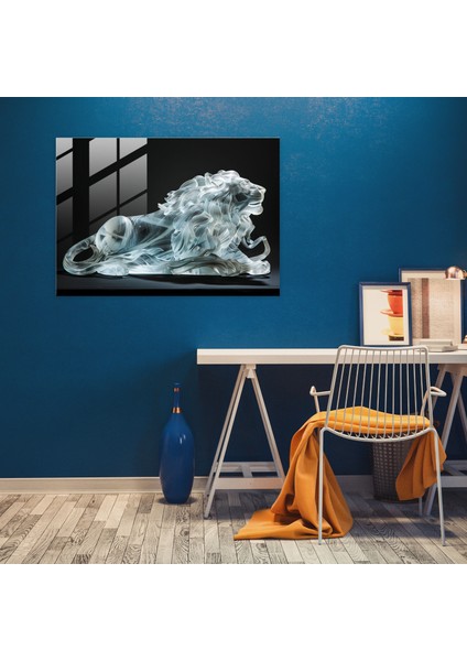 Klasisizm Cam Sanatı Ev Dekorasyonu - Klasisizm, Majestic Lion, Regal Elegance, Heykel, 45X30 fiyatları