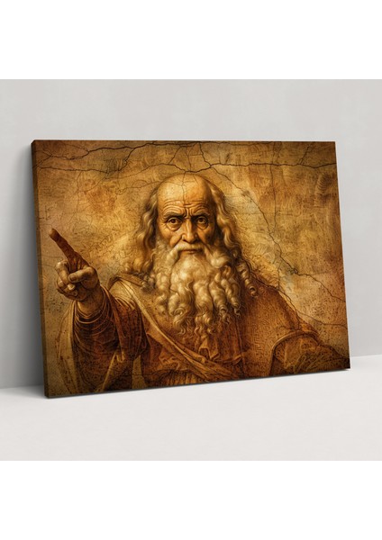 Leonardo Da Vinci Rönesans Sanatı Duvar Dekorasyonu - Leonardo Da Vinci, Duvar Dekorasyonu, Kanvas Tablo, Leonardo Da Vinci, 50X30