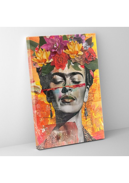 Frida Kahlo Tarzı Duvar Tablosu - Frida Kahlo, Kanvas Tablo, Ev Dekorasyonu, Duvar Sanatı, 30X50