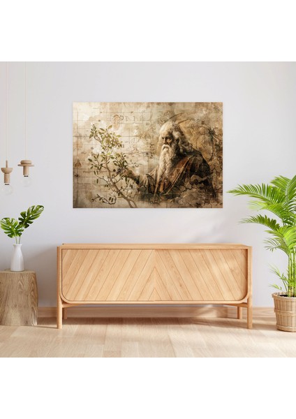 Leonardo Da Vinci Kanvas Tablo - Leonardo Da Vinci, Kanvas Tablo, Ev Dekorasyonu, Kanvas Tablo, 50X30