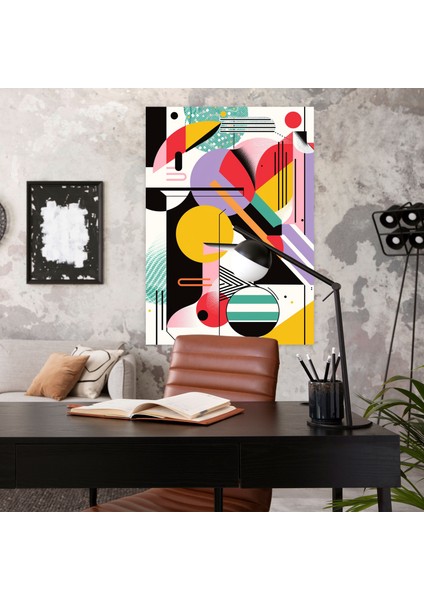 Fütürizm Kanvas Tablo Geometrik Şekiller - Fütürizm, Fütürizm, Kanvas Tablo, Geometrik Şekiller, 30X50