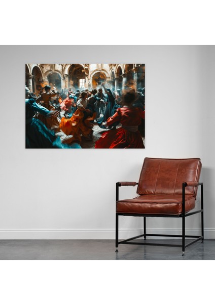 Caravaggio Tarzı Duvar Tablosu - Caravaggio, Gölgeler, Duvar Sanatı, Ev Dekorasyonu, 50X30