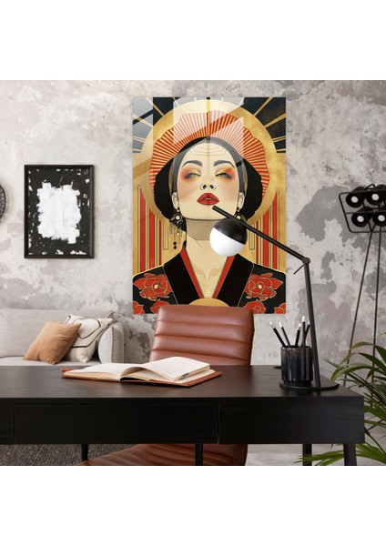 Klasik Pop Art Cam Sanatı - Klasisizm+Popart, Modern Sanat, Ev Dekorasyonu, Cam Duvar Sanatı, 30X45 fiyatları