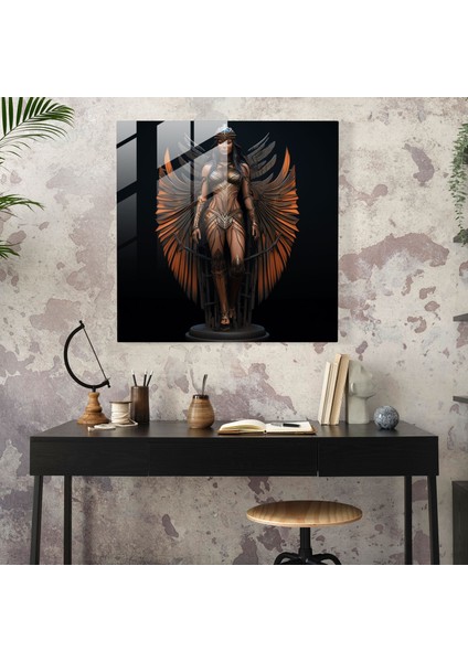 Amazon Kadınları Cam Baskı - Amazon Kadınları, Amazon Kadınları, Gerçekçi 3D Rendering, Cam Sanatı, 40X40 modelleri