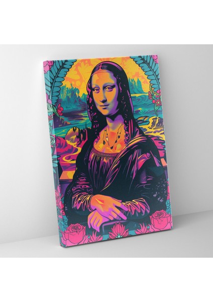 Klasisizm Pop Art ile Buluşuyor Mona Lisa Kanvas Tablo - Klasisizm ve Popart, Ev Dekorasyonu, Klasisizm Pop Art ile Buluşuyor, Duvar Dekorasyonu, 30X50