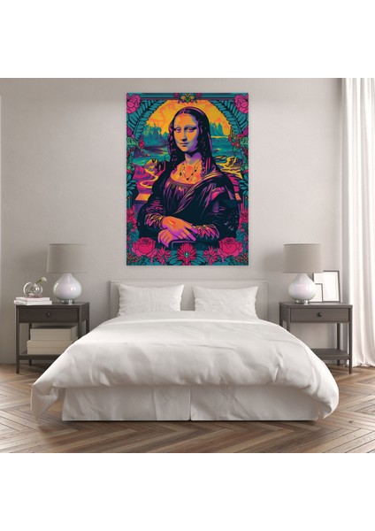 Klasisizm Pop Art ile Buluşuyor Mona Lisa Kanvas Tablo - Klasisizm ve Popart, Ev Dekorasyonu, Klasisizm Pop Art ile Buluşuyor, Duvar Dekorasyonu, 30X50 modelleri