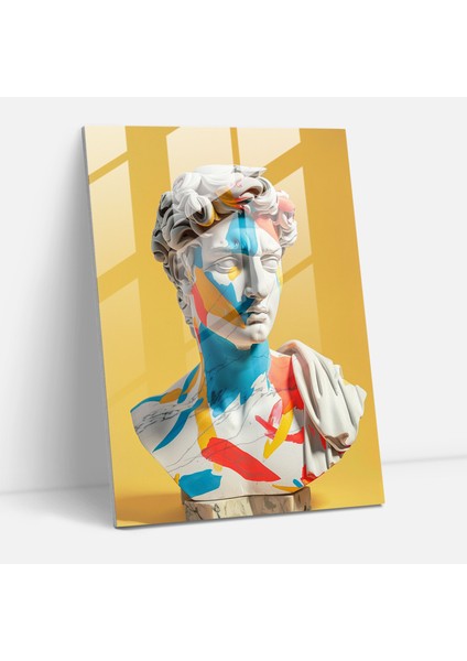 Neoklasik Pop Art Cam Baskı - Klasisizm+Popart, Cam Baskı, Ev Dekorasyonu, Modern Sanat, 30X45