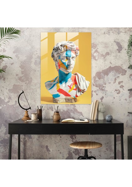 Neoklasik Pop Art Cam Baskı - Klasisizm+Popart, Cam Baskı, Ev Dekorasyonu, Modern Sanat, 30X45 fiyatları