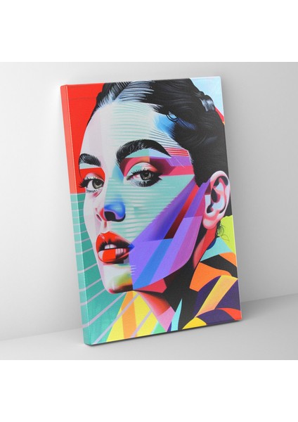 Modern Portre Kanvas Tablo - Klasisizm ve Popart, Pop Art ile Klasisizm, Kanvas Tablo, Kanvas Tablo, 30X50