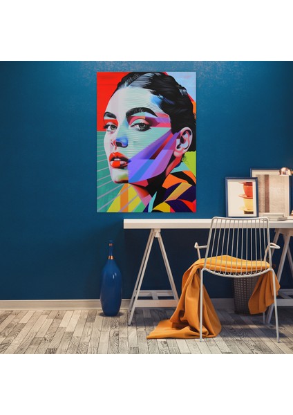 Modern Portre Kanvas Tablo - Klasisizm ve Popart, Pop Art ile Klasisizm, Kanvas Tablo, Kanvas Tablo, 30X50 modelleri