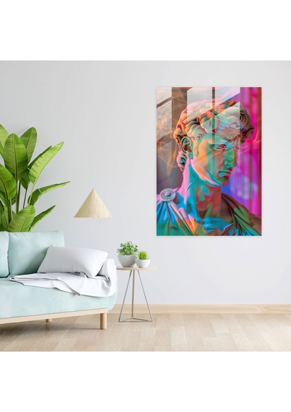 Pop Art ile Klasisizm Cam Duvar Sanatı - Klasisizm+Popart, Cam Sanatı, Pop Art ile Klasisizm, Ev Dekorasyonu, 30X45