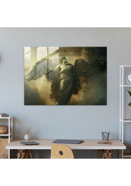 Klasisizm Cam Sanatı - Efsanevi Varlık - Klasisizm, Cam Duvar Sanatı, Ev Dekorasyonu, Cam Sanatı, 45X30 fiyatları