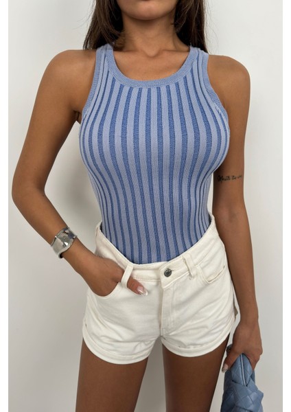 Fitilli Yüzücü Yaka Bluz modelleri