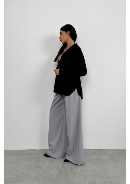 Oversize Keten Gömlek