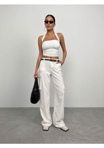 Çapraz Askılı Bluz