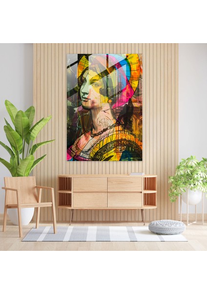 Klasik Twist Cam Duvar Sanatı - Klasisizm+Popart, Modern Sanat, Duvar Dekorasyonu, Cam Duvar Sanatı, 30X45 modelleri