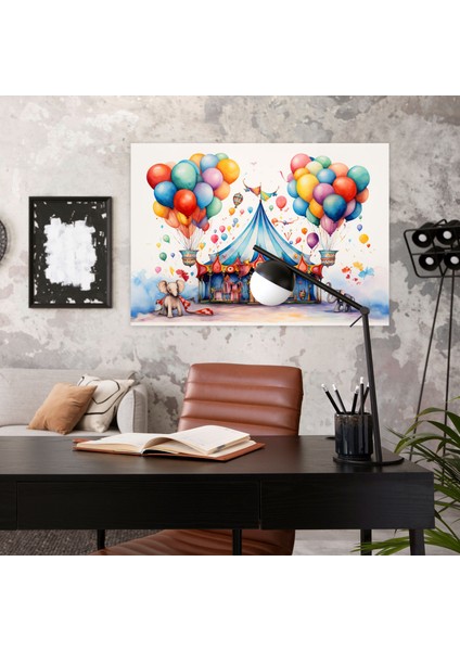 Sirk Kaprisli Kanvas Tablo - Sirk, Kanvas Tablo, Kanvas Tablo, Sirk Duvar Dekorasyonu, 50X30 fiyatları