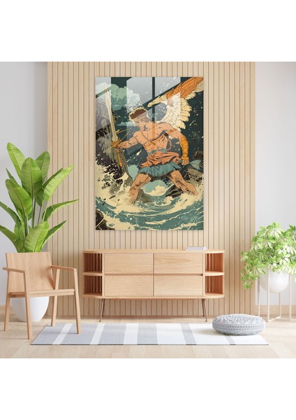 Klasik Pop Art Cam Duvar Sanatı - Klasisizm+Popart, Cam Baskı, Modern Sanat, Cam Duvar Sanatı, 30X45 modelleri