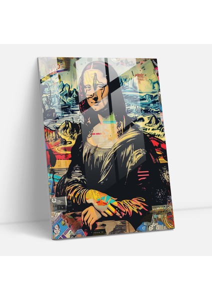 Klasik Pop Art Cam Baskı - Klasisizm+Popart, Klasisizm ile Pop Art'ı Birleştirmek, Modern Sanat, Duvar Dekorasyonu, 30X45