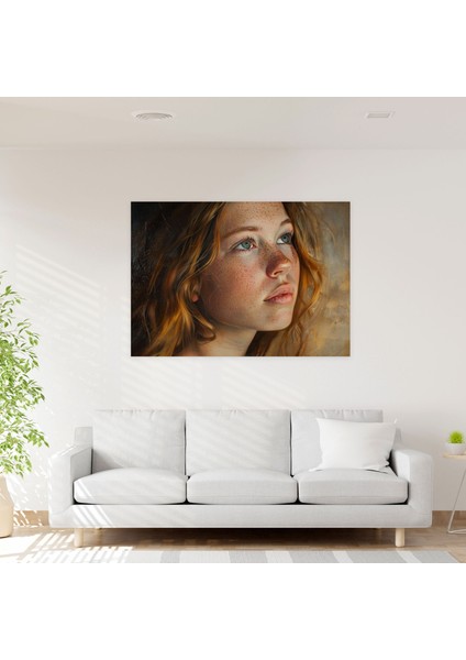 Gerçekçilik Portre Duvar Tablosu - Gerçekçilik, Zarafet, Gerçekçilik, Kanvas Tablo, 50X30