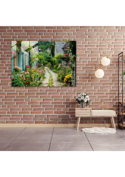 Claude Monet Ev Dekorasyonu - Kırsal Köy Cam Baskı - Claude Monet, Cam Sanatı, Ev Dekorasyonu, Claude Monet, 45X30 fiyatları