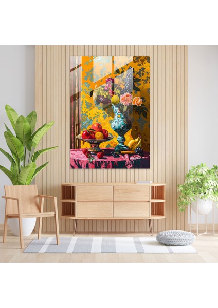 Renkli Klasik Cam Baskı - Klasisizm+Popart, Cam Baskı, Cam Sanatı, Modern Sanat, 30X45 modelleri