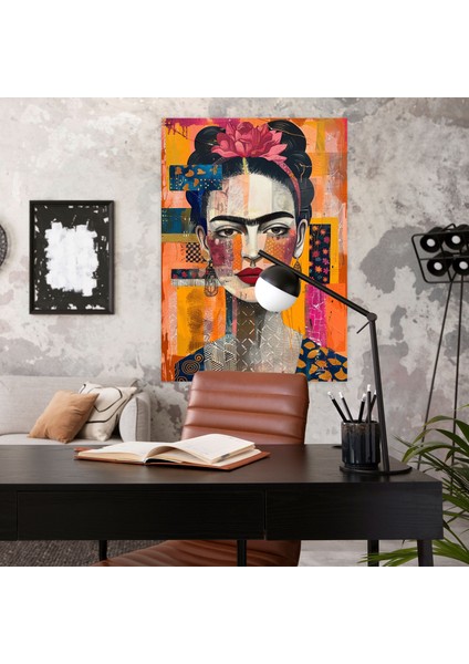 Frida Kahlo Tarzı Duvar Tablosu - Frida Kahlo, Kanvas Tablo, Frida Kahlo Tarzı, Duvar Sanatı, 30X50