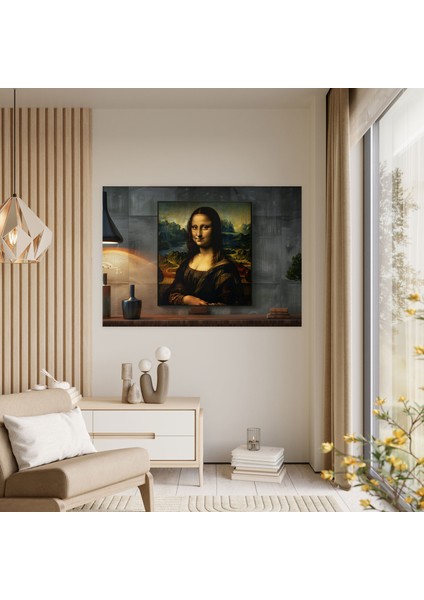 Leonardo Da Vinci Kanvas Tablo - Şifreli Gülümseyen Gizemli Kadın - Leonardo Da Vinci, Duvar Dekorasyonu, Leonardo Da Vinci, Kanvas Tablo, 50X30 modelleri