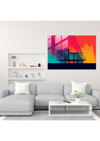 Harlem Cam Baskı - Minimalist Apollo Tiyatrosu - Harlem, Cam Sanatı, Cam Duvar Sanatı, Cam Baskı, 45X30 cm fiyatları