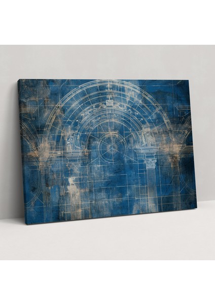 Mimari Taslak Tablo - Leonardo Da Vinci, Duvar Sanatı, Kanvas Tablo, Kanvas Tablo, 50X30