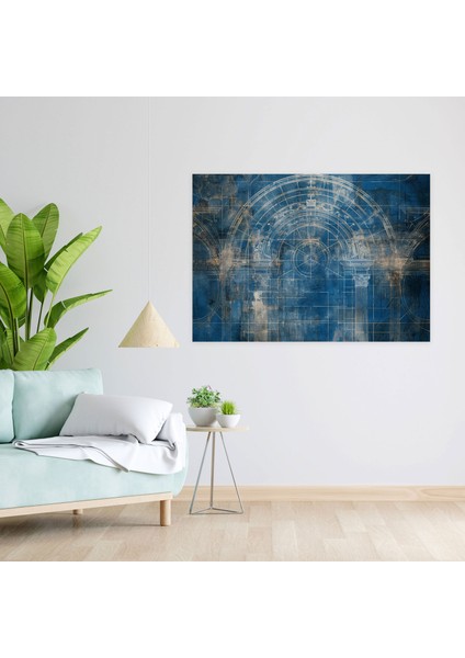 Mimari Taslak Tablo - Leonardo Da Vinci, Duvar Sanatı, Kanvas Tablo, Kanvas Tablo, 50X30