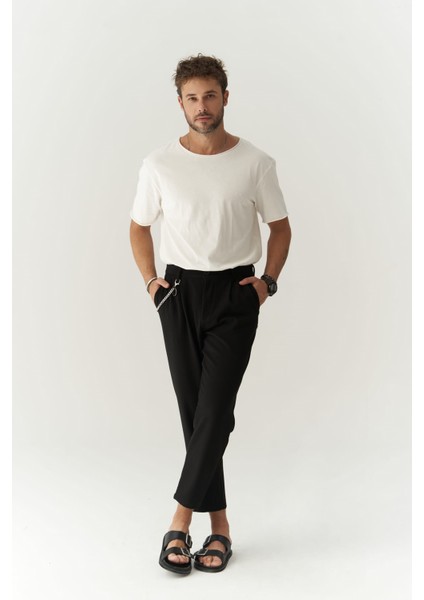 Myles Erkek Siyah Pantolon