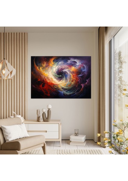 Burçlar Soyut Burçlar Kanvas Tablo - Burçlar, Duvar Tablosu, Burçlar, Renk Kasırgası, 50X30 modelleri