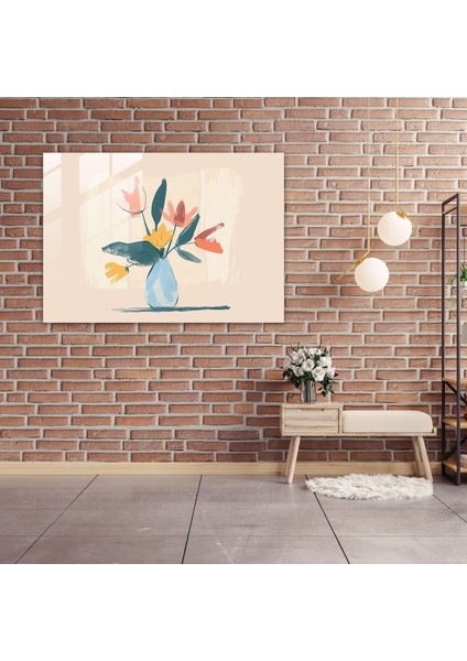 Pablo Picasso Duvar Dekorasyonu - Çiçek Vazo - Pablo Picasso, Çiçek Vazo, Duvar Dekorasyonu, Minimalist Sanat, 45X30