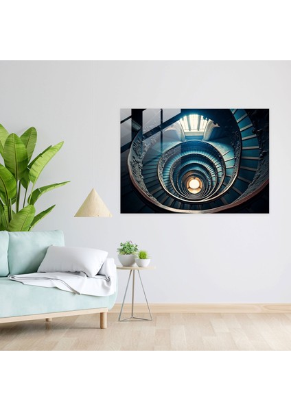 Hipnoz Cam Duvar Tablosu - Bilinçaltı Spiral - Hipnoz, Bilinçaltı Zihin, Büyüleyici, Cam Baskı, 45X30 modelleri