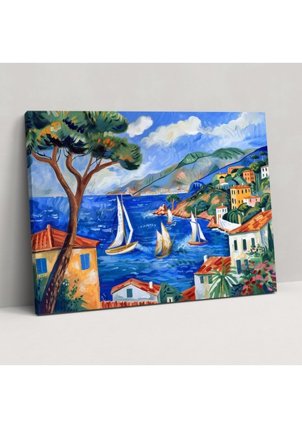 Henri Matisse Sahil Yelkenlileri Duvar Dekorasyonu - Henri Matisse, Henri Matisse, Duvar Sanatı, Kanvas Tablo, 50X30