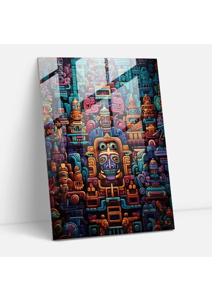 Maya Cam Baskı - Maya, Maya, Cam Sanatı, Duvar Dekorasyonu, 30X45