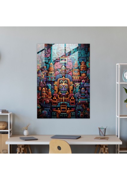 Maya Cam Baskı - Maya, Maya, Cam Sanatı, Duvar Dekorasyonu, 30X45 fiyatları