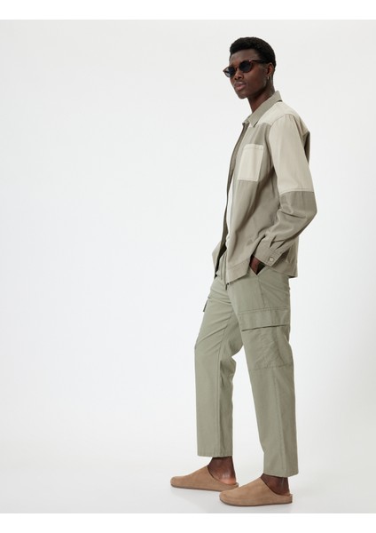 Keten Kargo Pantolon Beli Bağcıklı fiyatları