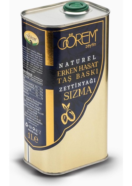 Erken Hasat Soğuk Sıkım Sızma Zeytinyağı 1 lt Tnk.