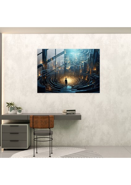- Hipnoz, Modern Sanat, Büyüleyici Desenler, Cam Duvar Sanatı, 45X30 fiyatları