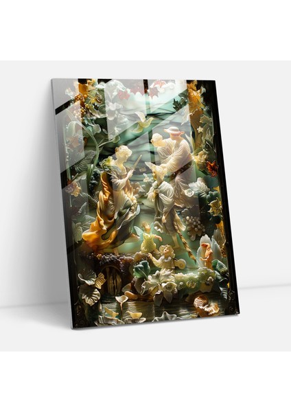 Maniyerizm Cam Sanatı - Tuhaf Figürler - Maniyerizm, Maniyerizm, Modern Sanat, Ev Dekorasyonu, 30X45