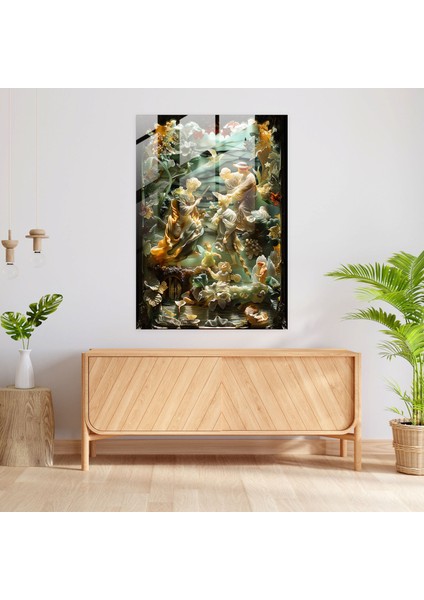 Maniyerizm Cam Sanatı - Tuhaf Figürler - Maniyerizm, Maniyerizm, Modern Sanat, Ev Dekorasyonu, 30X45 modelleri