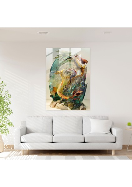 Maniyerizm Cam Sanatı - Efsanevi Yaratıklar - Maniyerizm, Cam Sanatı, Duvar Süslemesi, Maniyerizm, 50X70 fiyatları